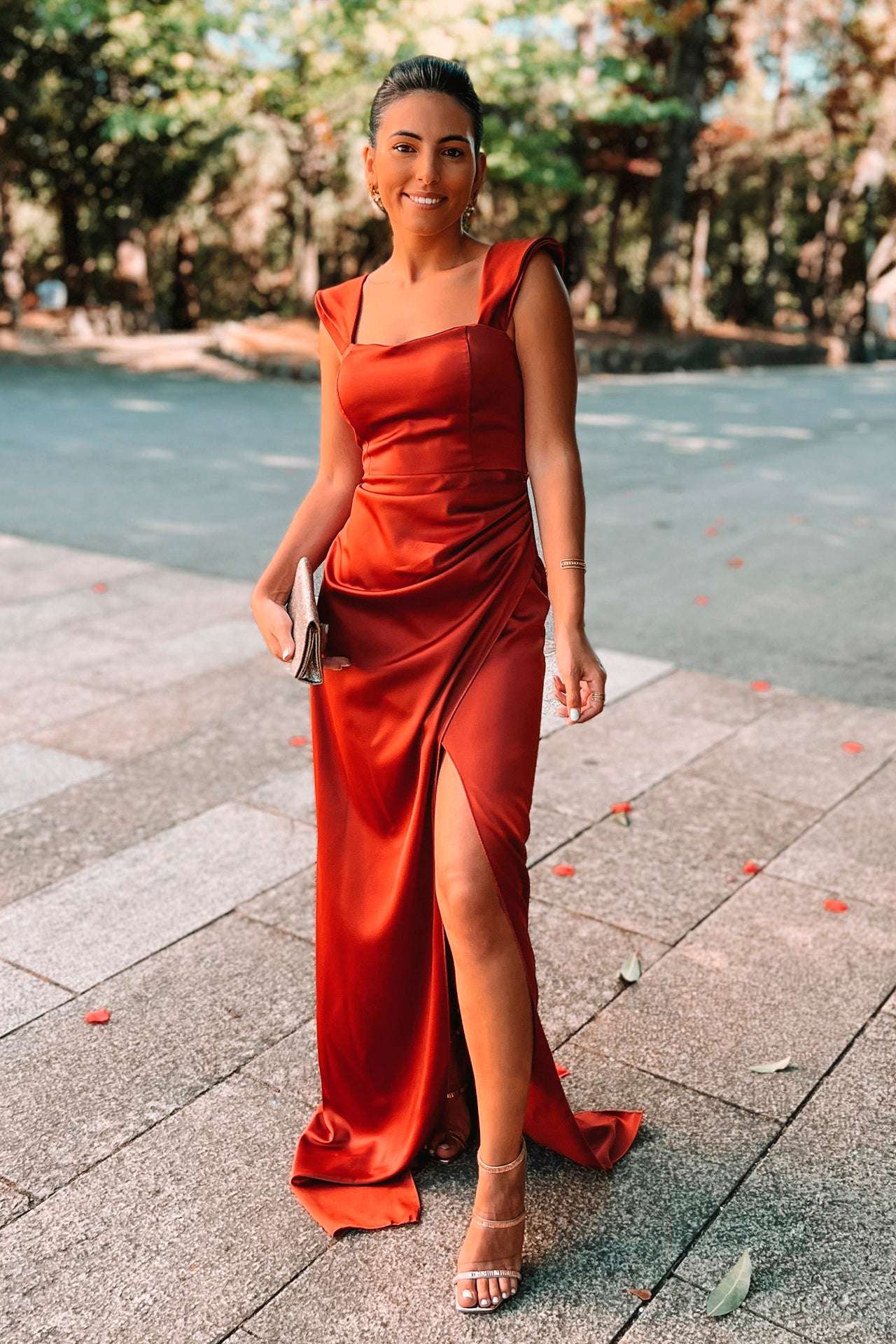 VESTIDO 'VITORIA' TIJOLO