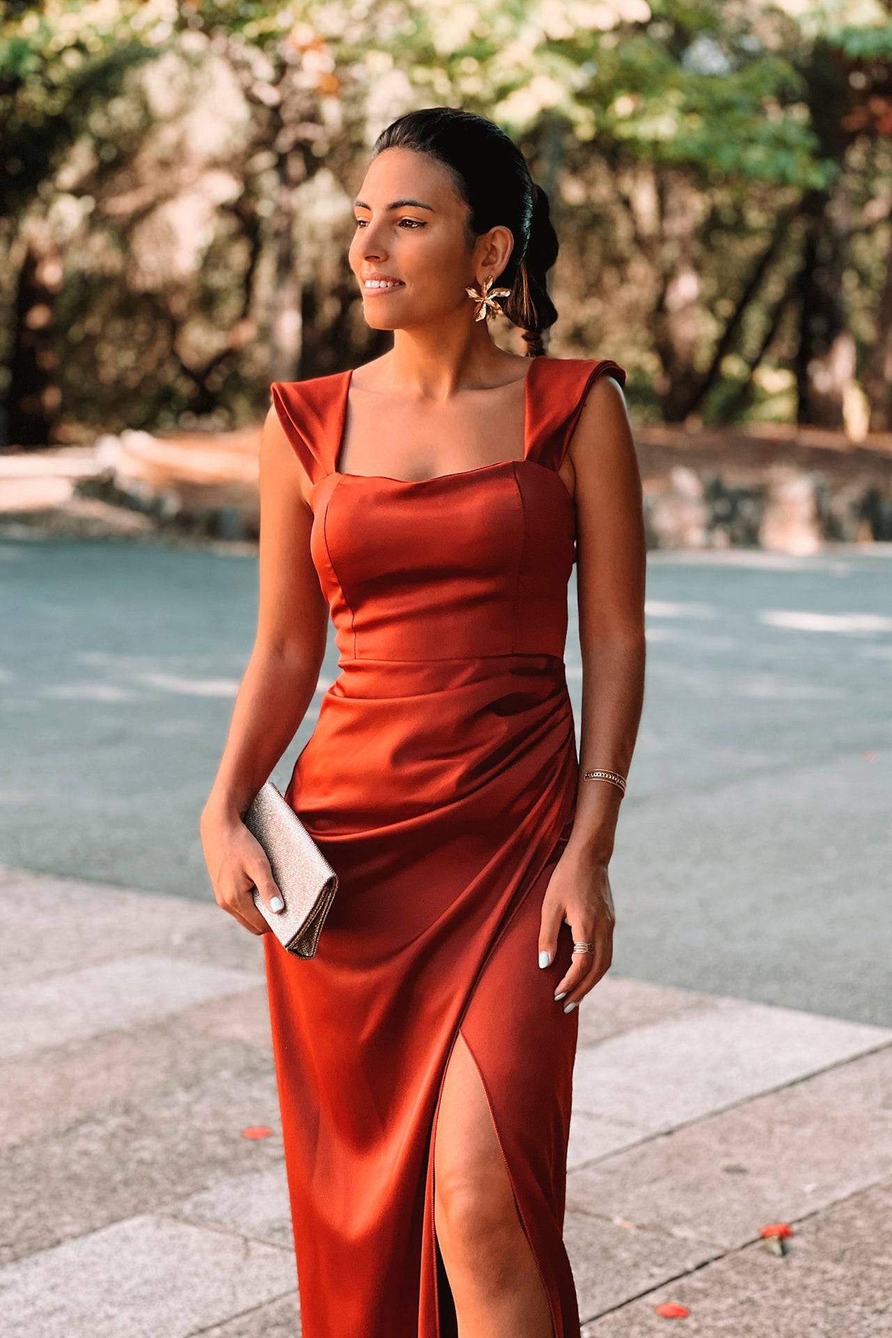 VESTIDO 'VITORIA' TIJOLO