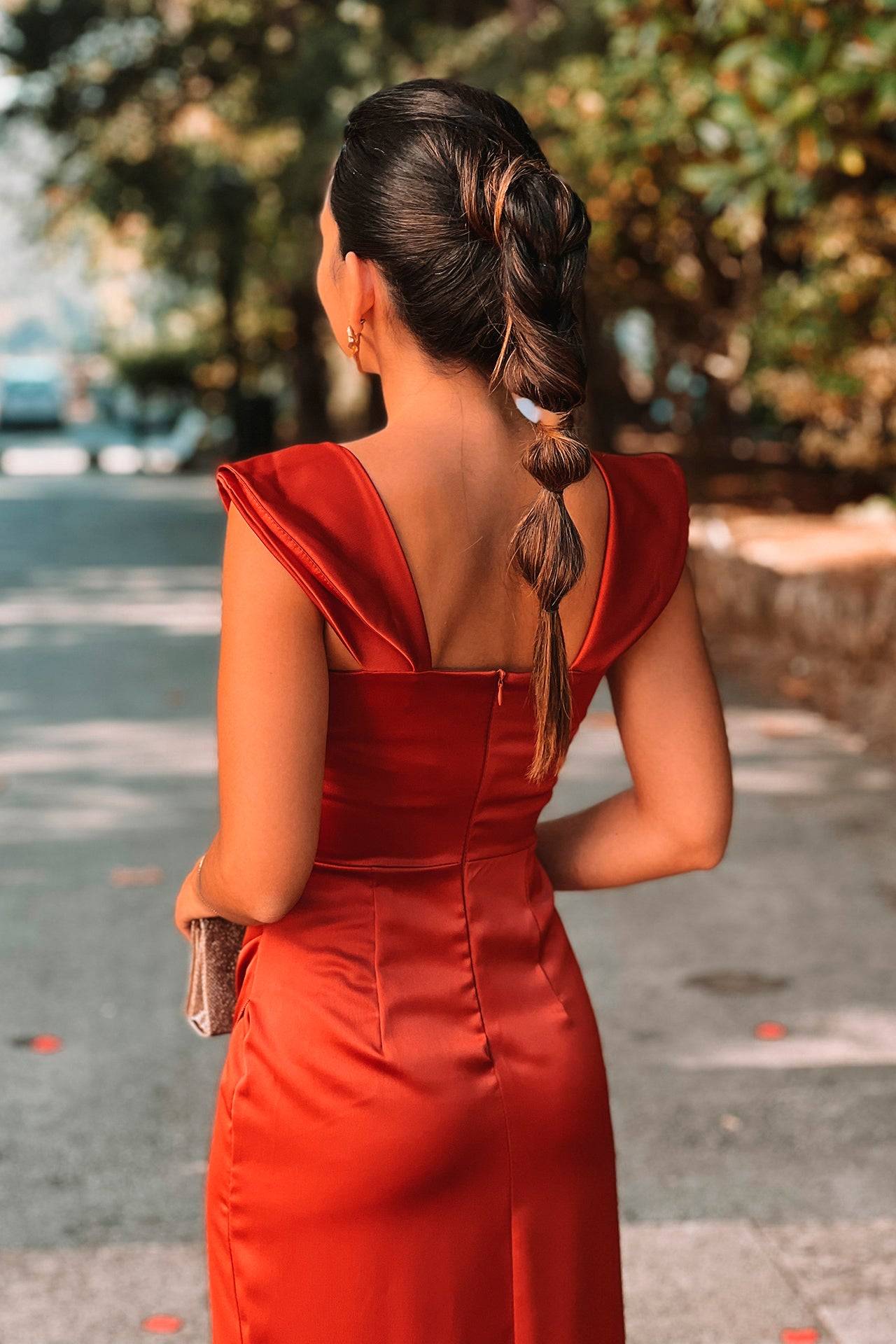 VESTIDO 'VITORIA' TIJOLO