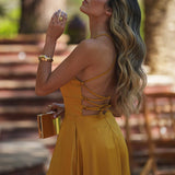VESTIDO 'SAMANTHA' MOSTARDA