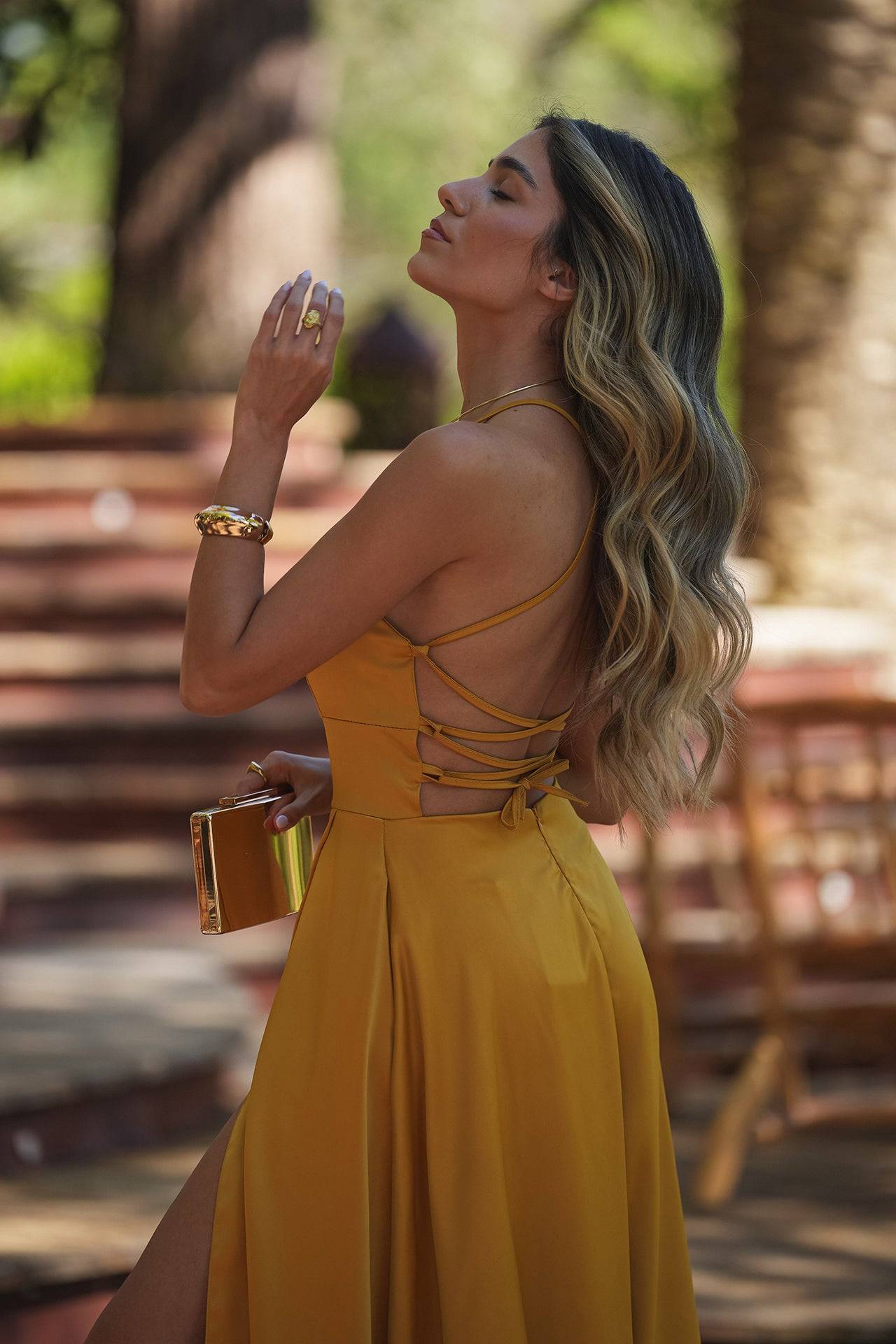 VESTIDO 'SAMANTHA' MOSTARDA