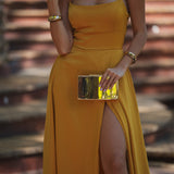 VESTIDO 'SAMANTHA' MOSTARDA