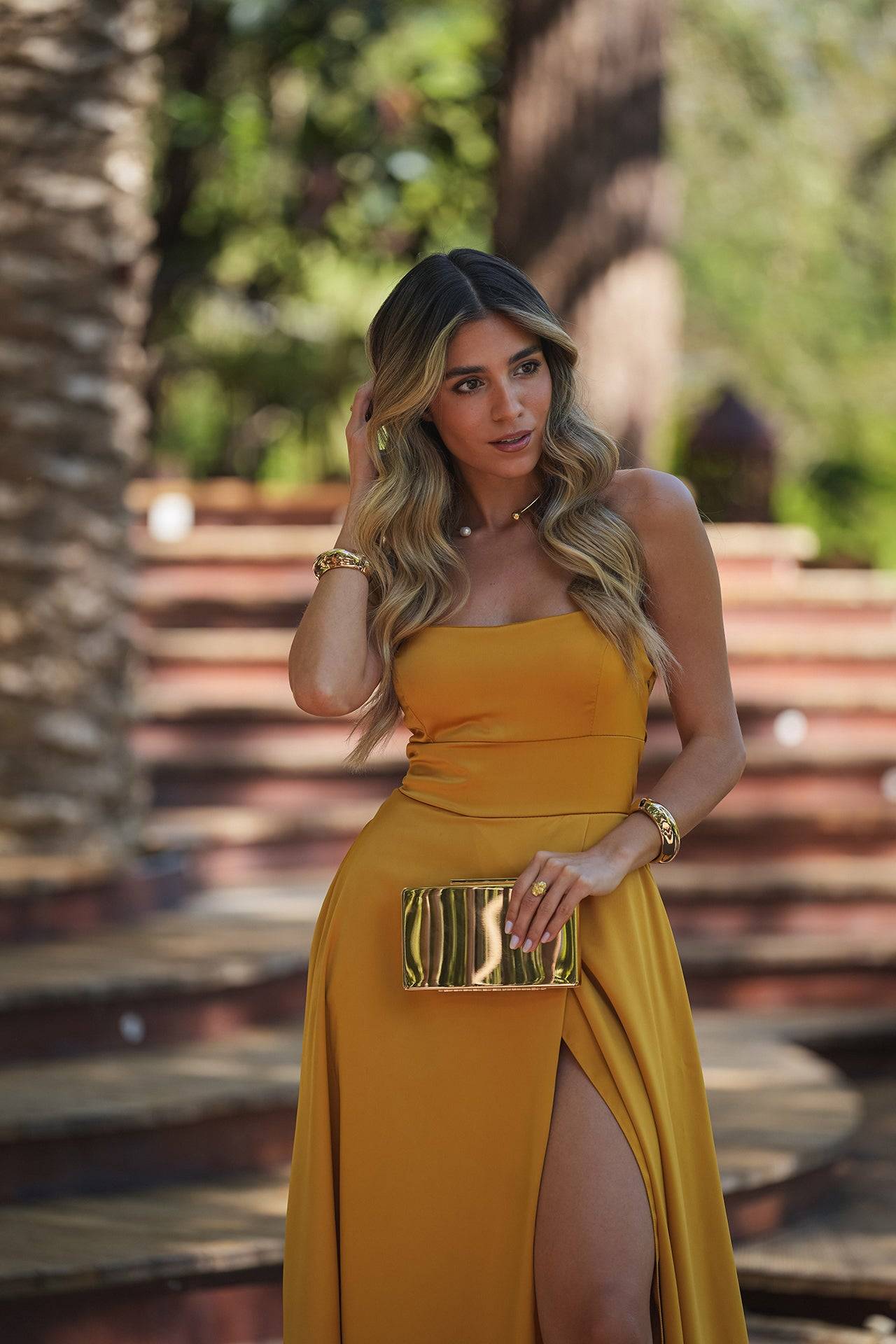 VESTIDO 'SAMANTHA' MOSTARDA
