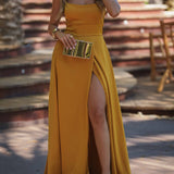 VESTIDO 'SAMANTHA' MOSTARDA
