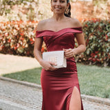 VESTIDO 'NICOLETTE' BORDÔ