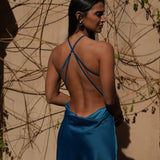 VESTIDO 'DELILAH' PETRÓLEO