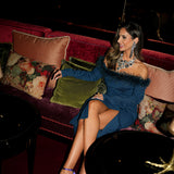 VESTIDO 'GIO' PETRÓLEO