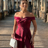 VESTIDO 'AMARI' BORDÔ