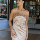 VESTIDO 'VALERIE' DOURADO