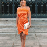 VESTIDO 'VALERIE' LARANJA