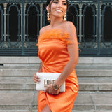 VESTIDO 'VALERIE' LARANJA