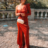 VESTIDO 'GARDÉNIA' TIJOLO
