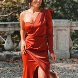 VESTIDO 'GARDÉNIA' TIJOLO