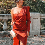 VESTIDO 'GARDÉNIA' TIJOLO