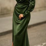 VESTIDO 'GARDÉNIA' VERDE OLIVA