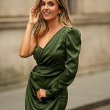 VESTIDO 'GARDÉNIA' VERDE OLIVA