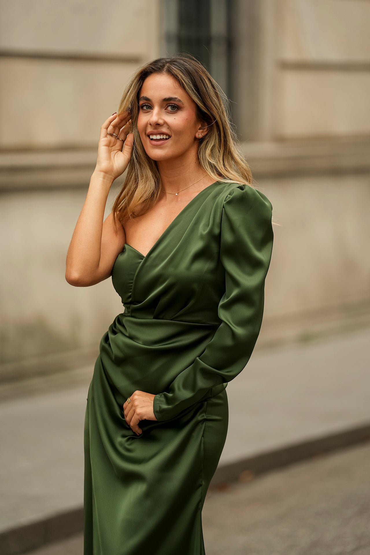 GARDNIA' OLIVE GREEN DRESS Kiwini The Label GARDNIA' OLIVE GREEN DRESS Kiwini The Label