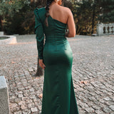 VESTIDO 'GARDÉNIA' VERDE GARRAFA
