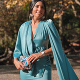 VESTIDO 'FRANCIS' AZUL GRISÁCEO