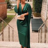 VESTIDO 'FRANCIS' VERDE GARRAFA