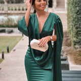 VESTIDO 'FRANCIS' VERDE GARRAFA