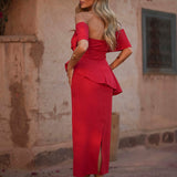 VESTIDO 'MORELL' VERMELHO