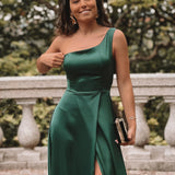 VESTIDO 'ALBA' VERDE GARRAFA