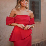 VESTIDO 'MORELL' VERMELHO