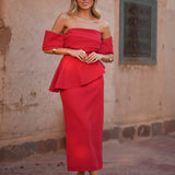 VESTIDO 'MORELL' VERMELHO