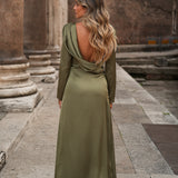 ROBE 'GRACELYN' DOUCE OLIVE