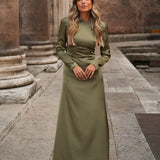ROBE 'GRACELYN' DOUCE OLIVE