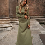 ROBE 'GRACELYN' DOUCE OLIVE