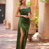 VESTIDO 'INÊS" VERDE OLIVA
