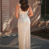 VESTIDO 'TABHITA' CREME
