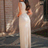 VESTIDO 'TABHITA' CREME