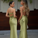 VESTIDO 'HERA' VERDE MARGARITA