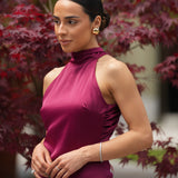 VESTIDO 'MARYANNA' BORDÔ