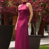VESTIDO 'MARYANNA' BORDÔ
