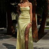 VESTIDO 'SHARMA' AMARELO PASTEL