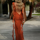 VESTIDO 'NURIAH' DARK TERRACOTTA