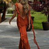 VESTIDO 'NURIAH' DARK TERRACOTTA