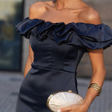 VESTIDO 'ZAHARA' AZUL MARINHO