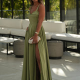 VESTIDO 'MARCELA' PISTACHE