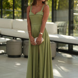 VESTIDO 'MARCELA' PISTACHE