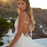 DRESS 'BINIBECA' WHITE (100% Linen)