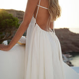 DRESS 'BINIBECA' WHITE (100% Linen)