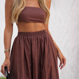 SET 'ST. BARTH' BROWN (100% Linen)