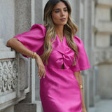 ROBE 'CIARA' FUCHSIA