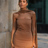 DRESS 'MONTE CARLO' BROWN