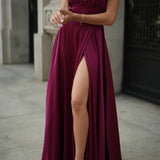 'SASA' BORDEAUX DRESS